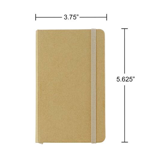 JAM Paper Small Hardcover Notebook with Elastic Band